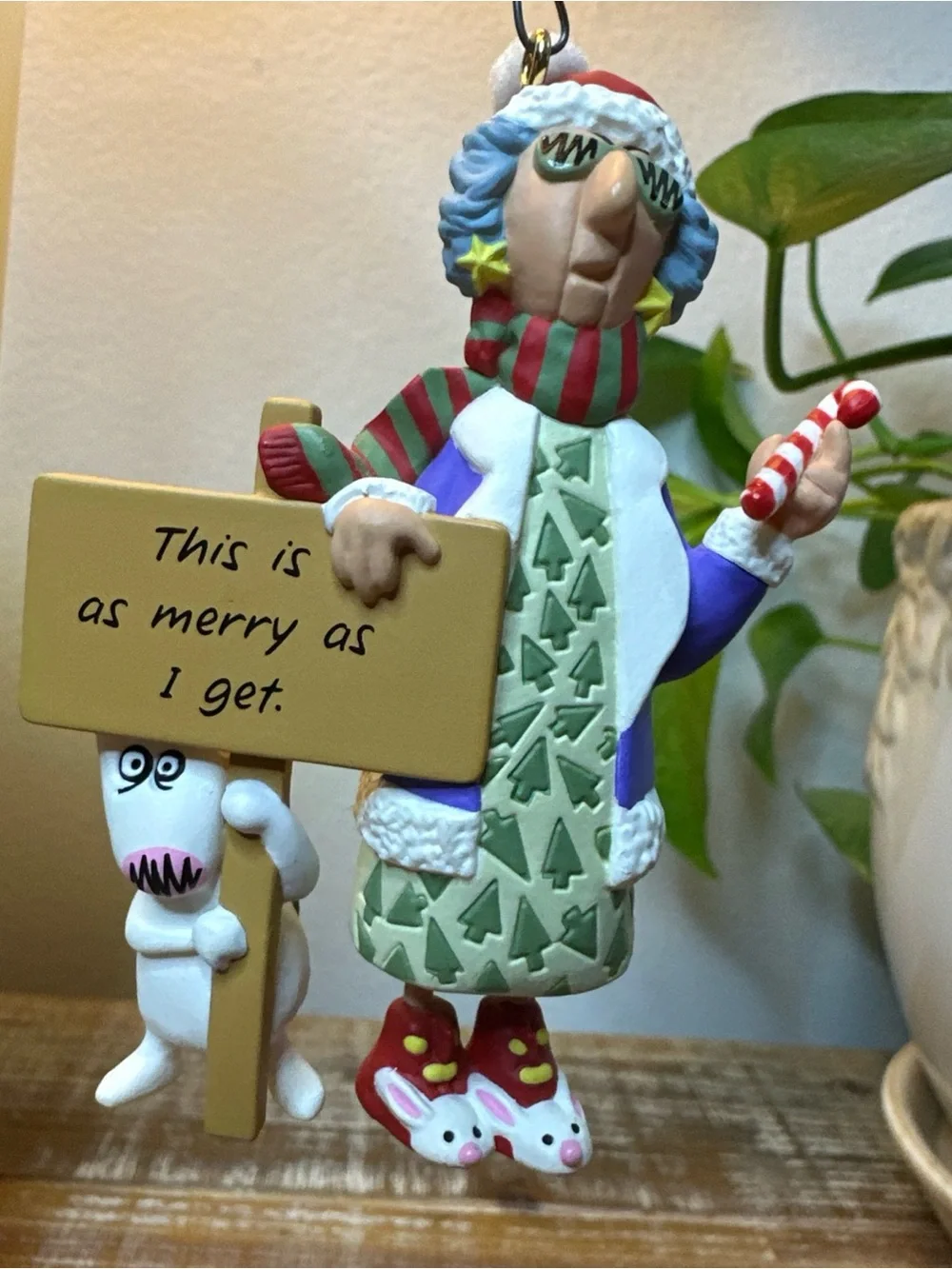 1999 On Thin Ice Hallmark Ornament Maxine, 1996 This Is As Merry As I Get